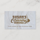 Visitekaartjes voor  reinigingsservice (Voorkant)