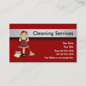 Visitekaartjes voor reinigingsservice (Voorkant)