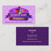 Visitekaartjes voor reinigingsservice (Voorkant / Achterkant)