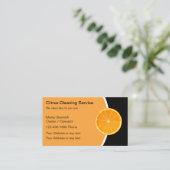 Visitekaartjes voor reinigingsservice (Staand voorkant)