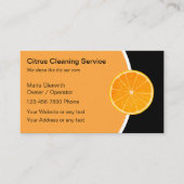 Visitekaartjes voor reinigingsservice (Voorkant)