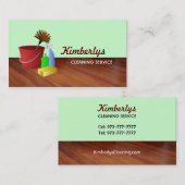 Visitekaartjes voor reinigingsservice (Voorkant / Achterkant)