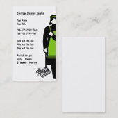 Visitekaartjes voor reinigingsservice (Voorkant / Achterkant)