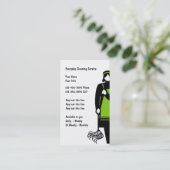 Visitekaartjes voor reinigingsservice (Staand voorkant)