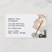 Visitekaartjes voor reinigingsservice (Achterkant)