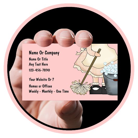 Visitekaartjes voor reinigingsservice