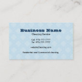 Visitekaartjes voor reinigingsservice (Achterkant)