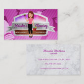 Visitekaartjes voor reinigingsservice (Voorkant / Achterkant)