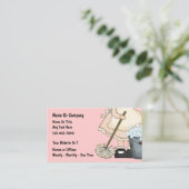 Visitekaartjes voor reinigingsservice (Staand voorkant)