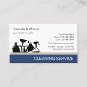 Visitekaartjes voor reinigingsservice (Voorkant)