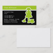 Visitekaartjes voor reinigingsservice Modern (Voorkant / Achterkant)