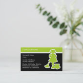 Visitekaartjes voor reinigingsservice Modern (Staand voorkant)