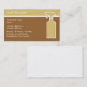 Visitekaartjes voor reinigingsservice Modern (Voorkant / Achterkant)