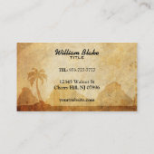 Visitekaartjes voor reisbureaus (Achterkant)