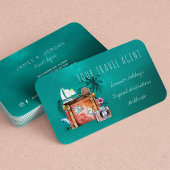 Visitekaartjes voor reisbureaus voor zomerfeestdag