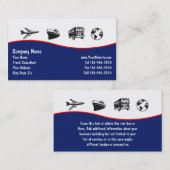 Visitekaartjes voor reizen (Voorkant / Achterkant)