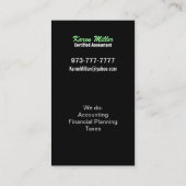 Visitekaartjes voor rekenmachines (Achterkant)