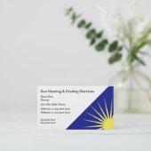 Visitekaartjes voor reparatie van airconditioning (Staand voorkant)