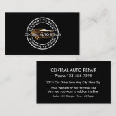 Visitekaartjes voor reparatie van auto's (Voorkant / Achterkant)