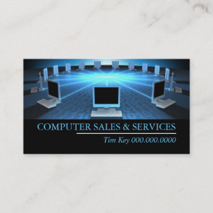 Visitekaartjes voor reparatie van computerlaptops