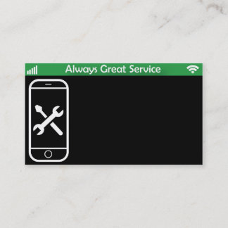 Visitekaartjes voor reparatie van telefoon