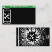 Visitekaartjes voor reparatie van telefoon (Voorkant / Achterkant)