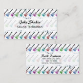 Visitekaartjes voor Rock- en Roll Music (Voorkant / Achterkant)