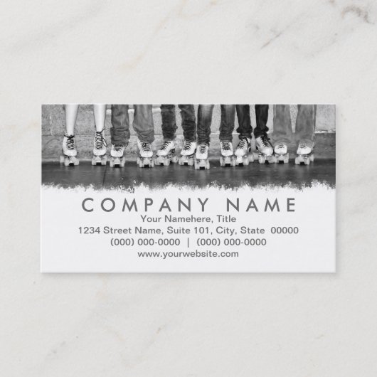 Visitekaartjes voor rolschaatsen (Voorkant)