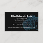 Visitekaartjes voor röntgenfoto's met blauwe camer (Achterkant)