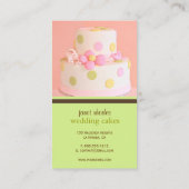 Visitekaartjes voor roze en chocolade taart (Achterkant)