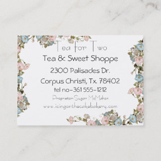 Visitekaartjes voor roze morning Glory