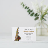 Visitekaartjes voor saxofonisten (Staand voorkant)