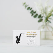 Visitekaartjes voor saxofonisten (Staand voorkant)