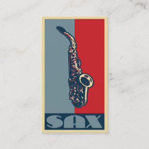 Visitekaartjes voor saxofonisten