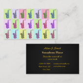 Visitekaartjes voor saxofonisten (Voorkant / Achterkant)