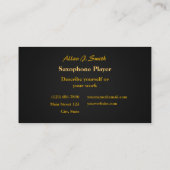 Visitekaartjes voor saxofonisten (Achterkant)