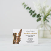 Visitekaartjes voor saxofonisten (Staand voorkant)