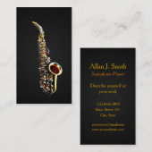 Visitekaartjes voor saxofonisten (Voorkant / Achterkant)