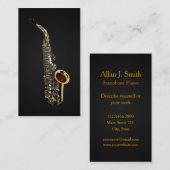 Visitekaartjes voor saxofonisten (Voorkant / Achterkant)