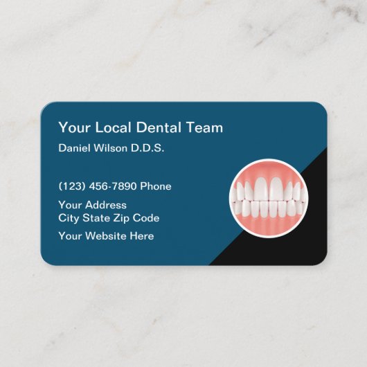 Visitekaartjes voor Schone Tanden Grafische Dentis (Voorkant)