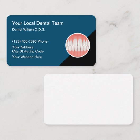 Visitekaartjes voor Schone Tanden Grafische Dentis (Voorkant / Achterkant)