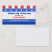 Visitekaartjes voor schoolcampagne (Voorkant / Achterkant)