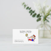 visitekaartjes voor schoonmaakbedrijven (Staand voorkant)