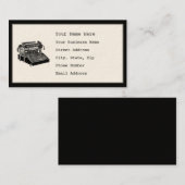 Visitekaartjes voor  schrijfmachines (Voorkant / Achterkant)