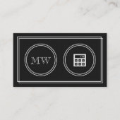 visitekaartjes voor 'Silent Movie'-accountant (Voorkant)