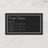 visitekaartjes voor "Silent Movie" Brewer (Achterkant)