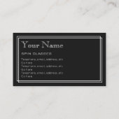 visitekaartjes voor "Silent Movie" Centrifugeren (Achterkant)