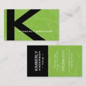 Visitekaartjes voor Sjabloon op monogram (Voorkant / Achterkant)