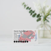 Visitekaartjes voor Sjabloon van klantenservice bi (Staand voorkant)