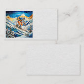 Visitekaartjes voor skiërs (Voorkant / Achterkant)